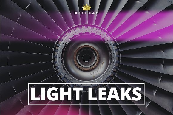 CreativeMarket - Pro Light Leaks Photoshop Action Download Free